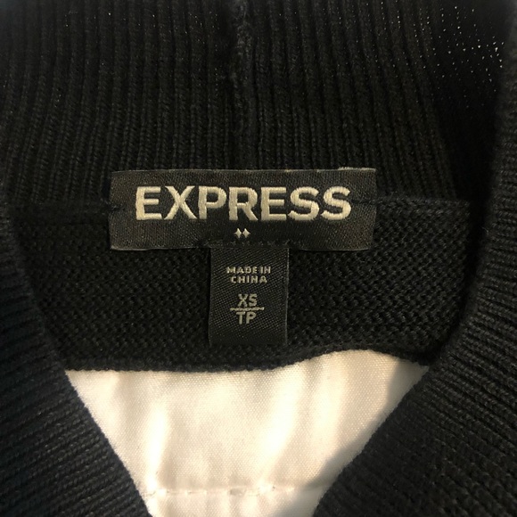 ‼️SOLD‼️Express Two-Piece MIDI Sweater Top & High Waister Skirt, SZ: XS-TP, BLK - Picture 9 of 17